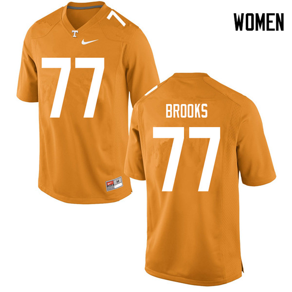 Women #77 Devante Brooks Tennessee Volunteers College Football Jerseys Sale-Orange
